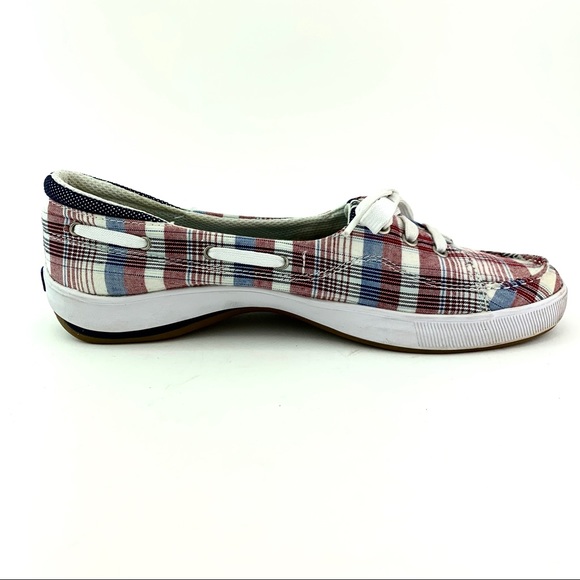 plaid slip on shoes